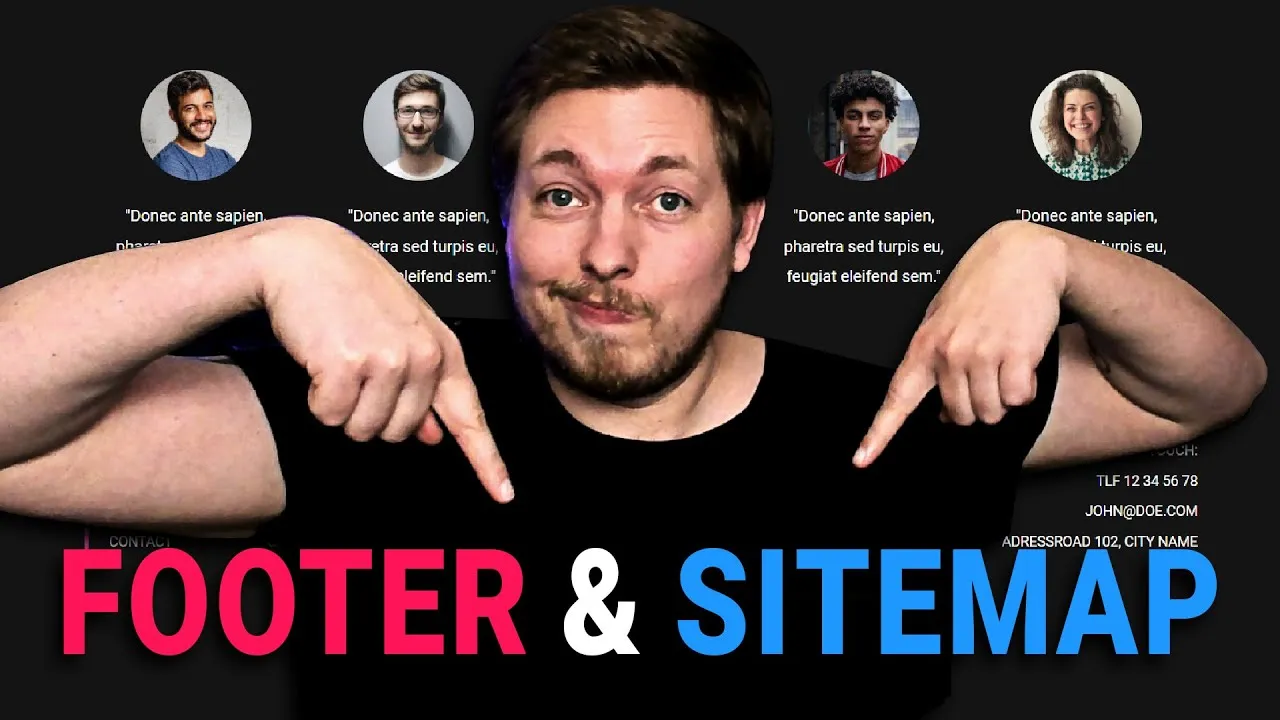Learn HTML and CSS for Beginners: CREATE A FOOTER & SITEMAP
