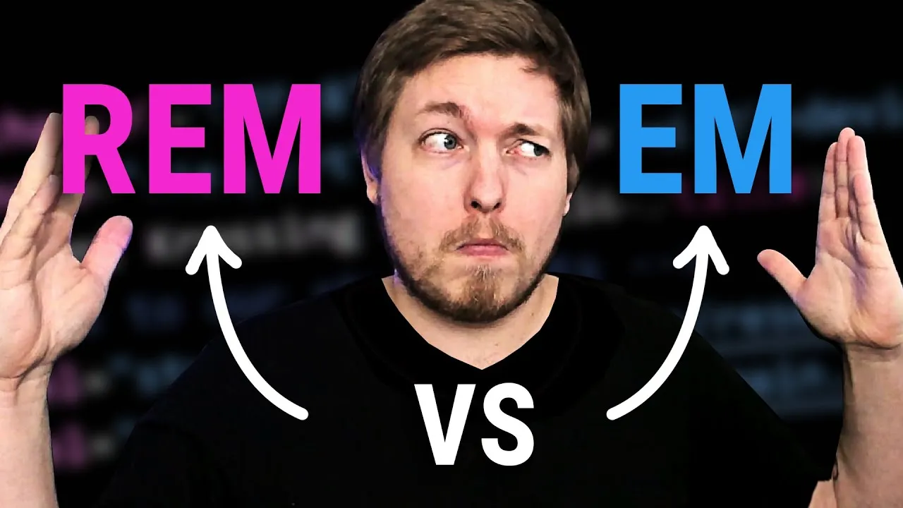 Learn HTML and CSS for Beginners: EM VS REM MEASUREMENTS EXPLAINED