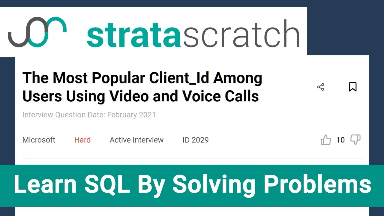 Learn Sql By Solving An Interview Sql Question By Microsoft