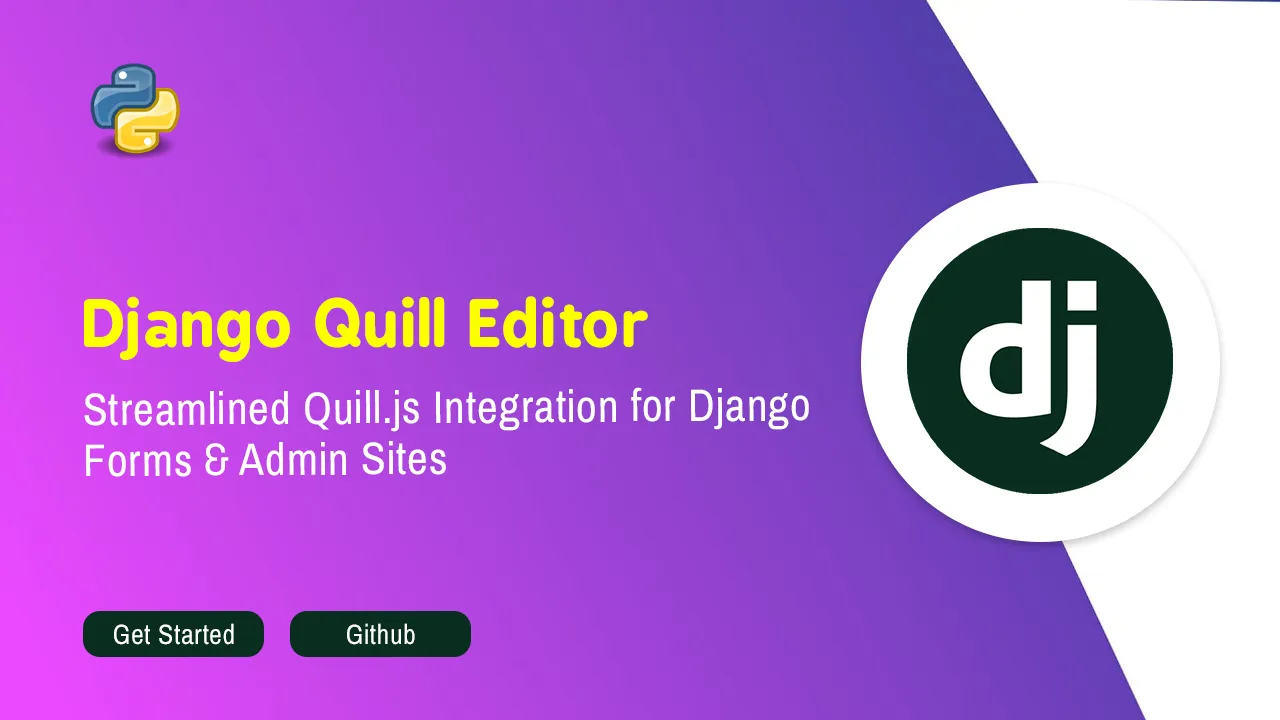 Streamlined Quill.js Integration for Django Forms & Admin Sites