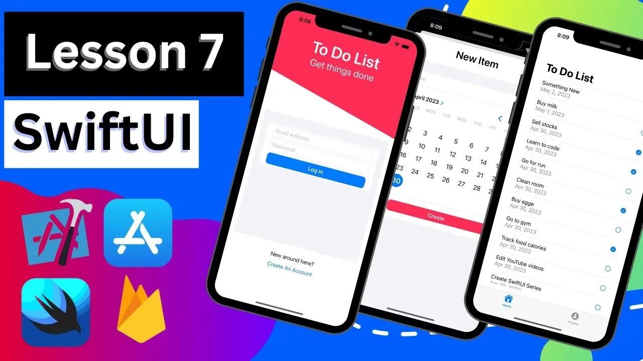 SwiftUI To Do List: Build Account UI with Firebase
