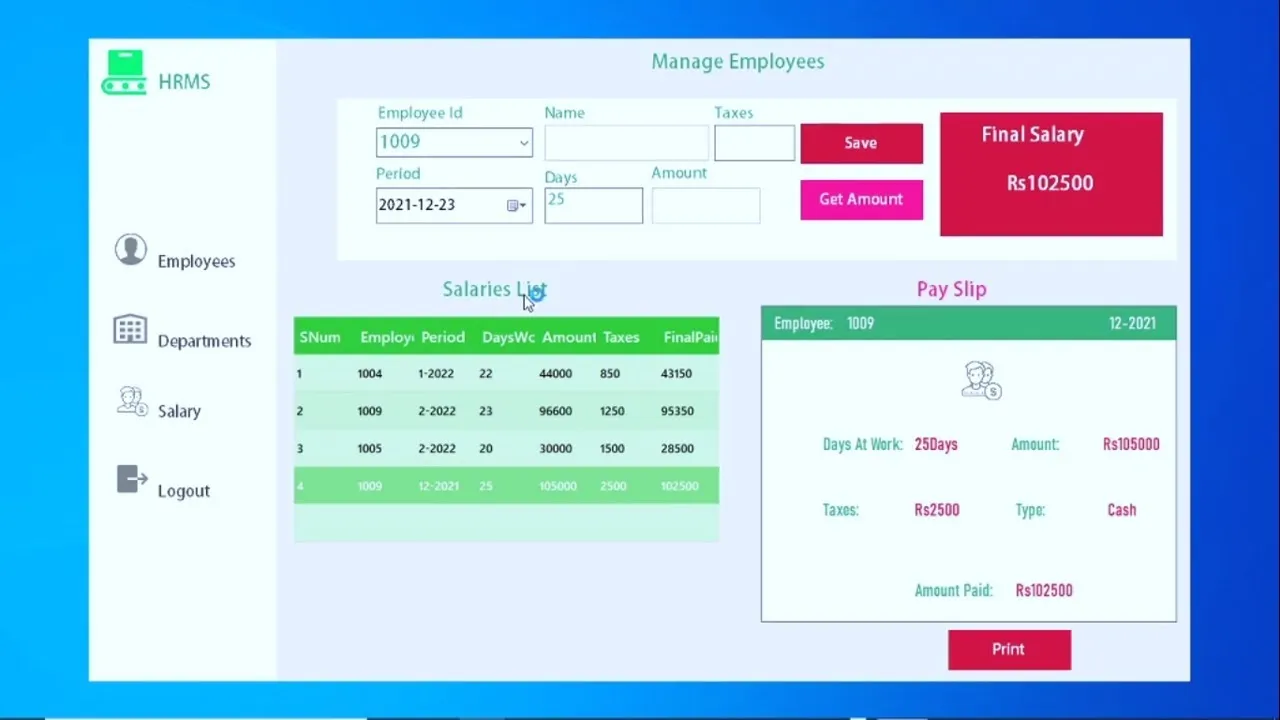 Build a Human Ressources Management System Using C#.Net Module 2