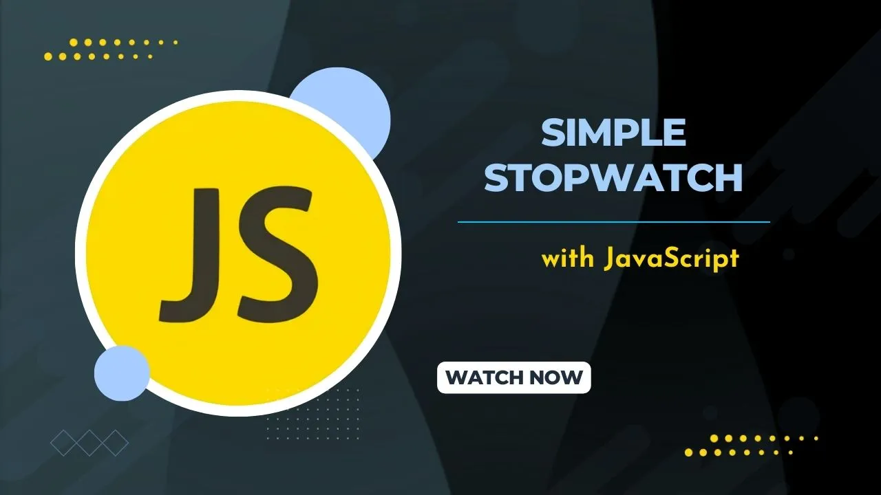How to Create a Simple Stopwatch with JavaScript