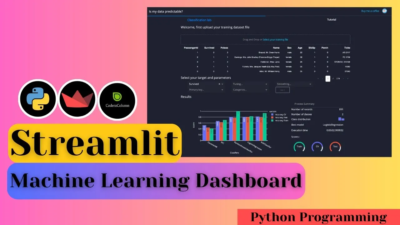 How to Build a Machine Learning Dashboard with Streamlit