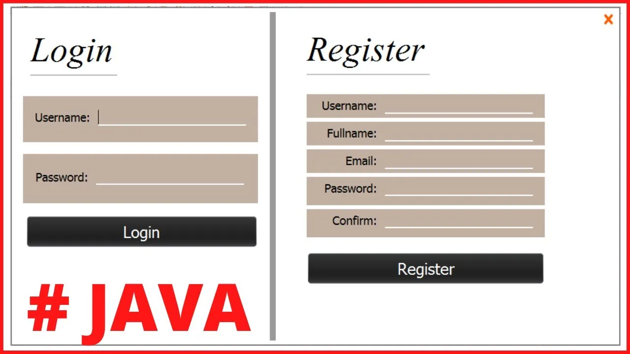 Build a Login and Register Form with Java and NetBeans | Java Project Tutorial
