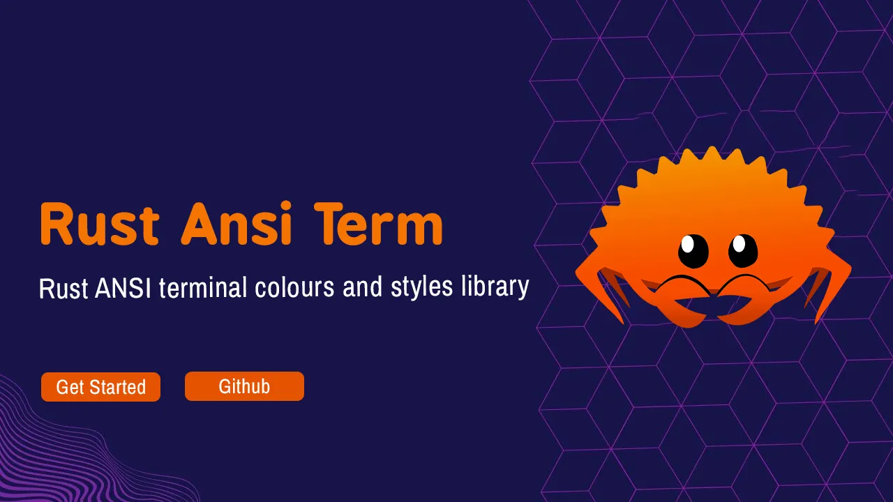 Rust ANSI terminal colours and styles library