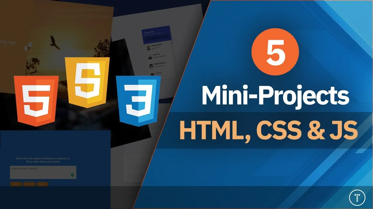 Build 5 Beginner-Friendly HTML, CSS, and JavaScript Projects