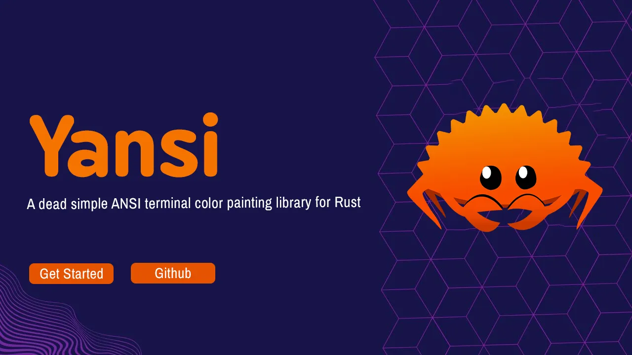 Yansi: A dead simple ANSI terminal color painting library for Rust