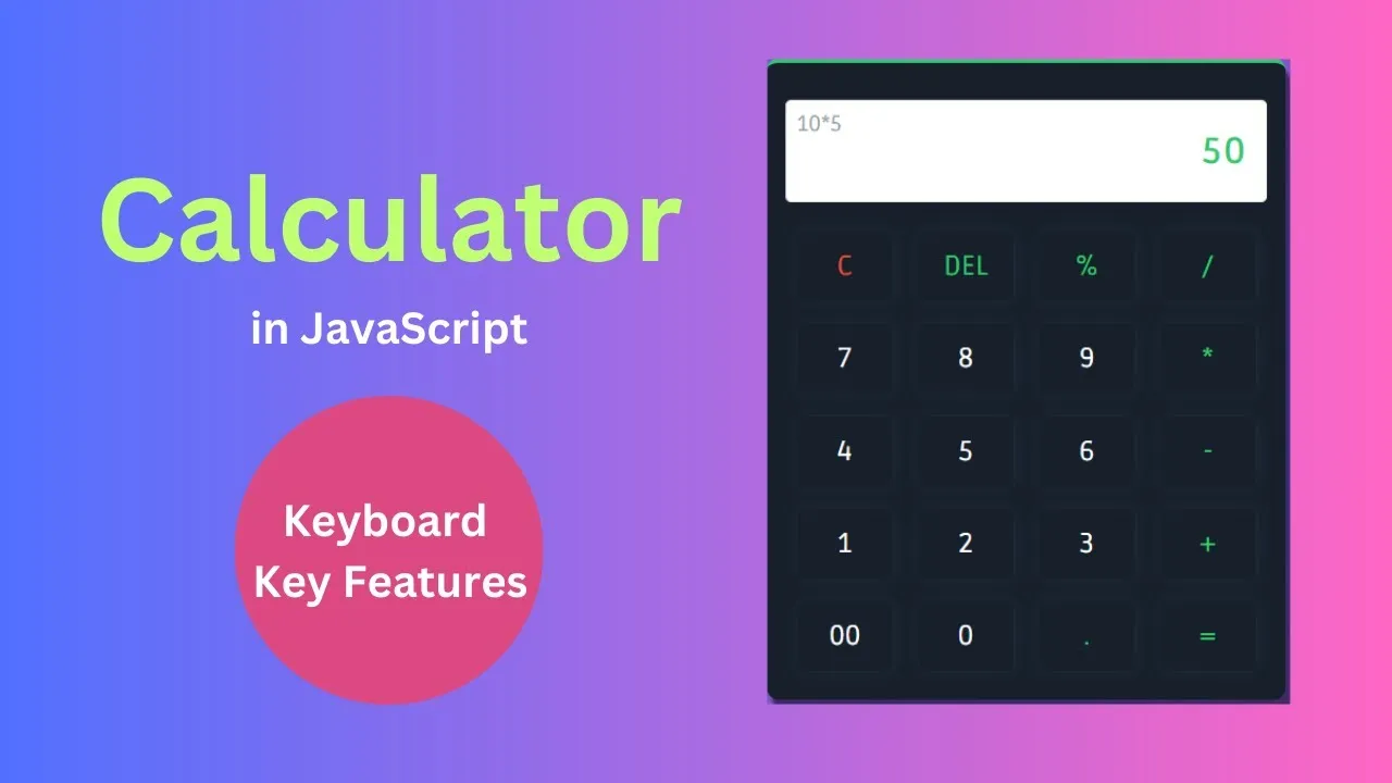 Build A Simple Calculator With HTML, CSS, And JavaScript