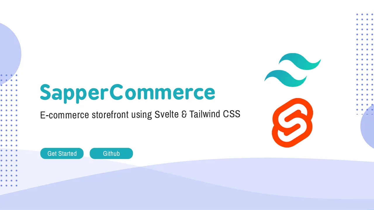 SapperCommerce: E-commerce storefront using Svelte & Tailwind CSS