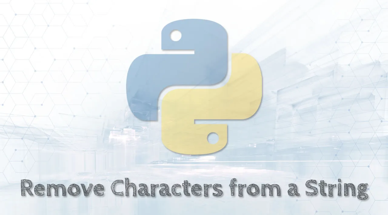 How To Remove Multiple Characters From A String In Python