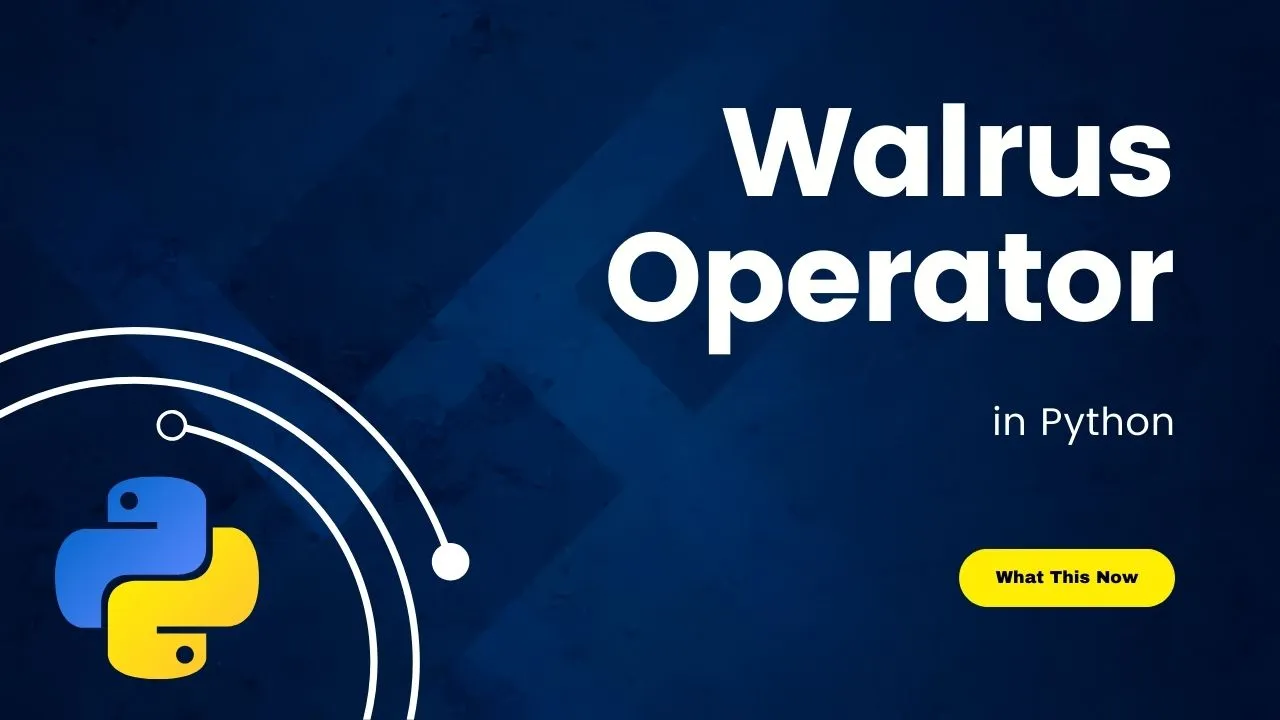 The Python Walrus Operator
