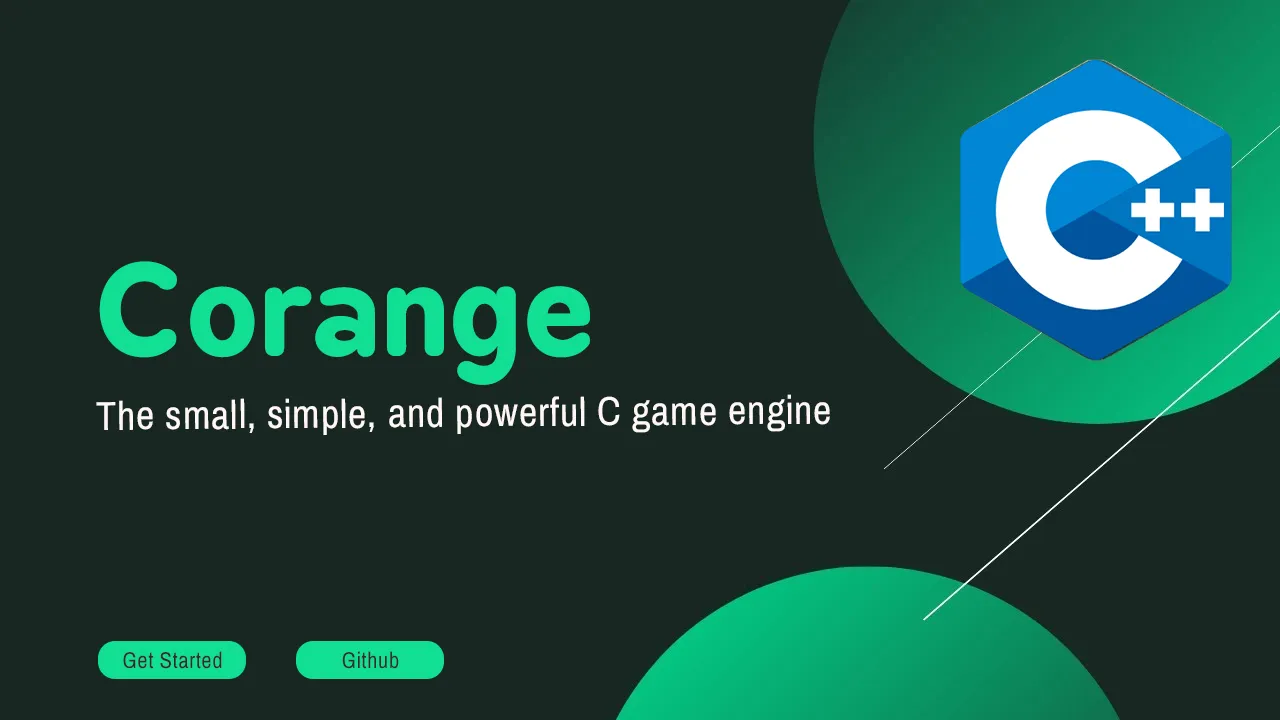 Corange: The small, simple, and powerful C game engine