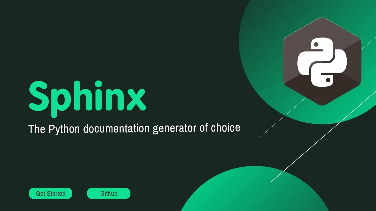 Sphinx: The Python Documentation Generator Of Choice