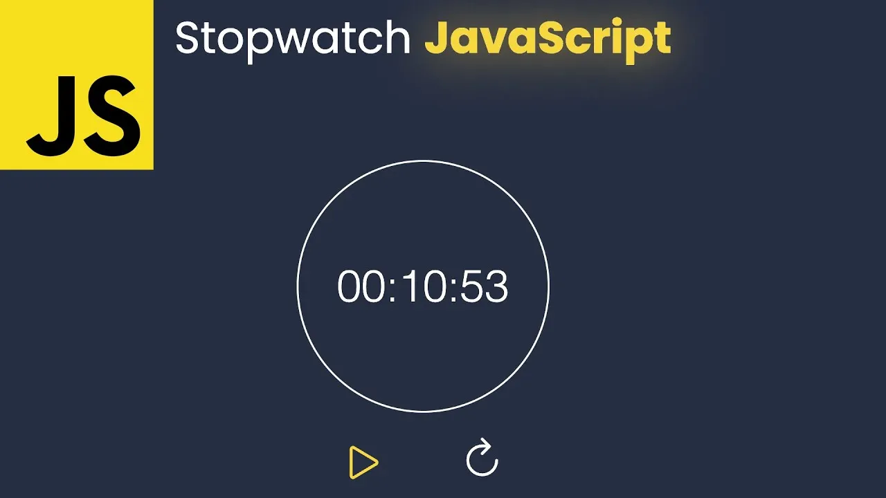 Build an Interactive Stopwatch with CSS and JavaScript A StepbyStep