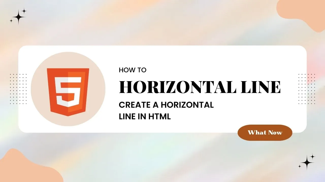 How to Create a Horizontal Line in HTML