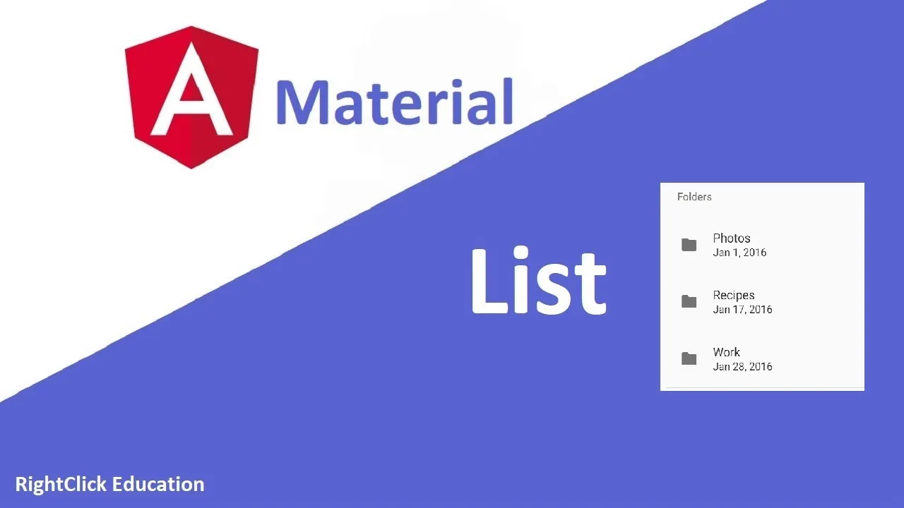 How to Use Angular Material List