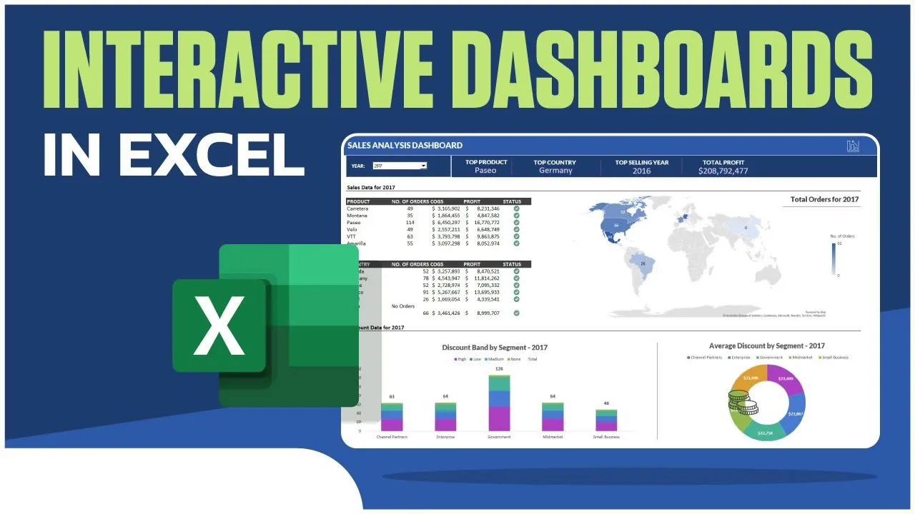 How to Create an Interactive Dashboard in Excel