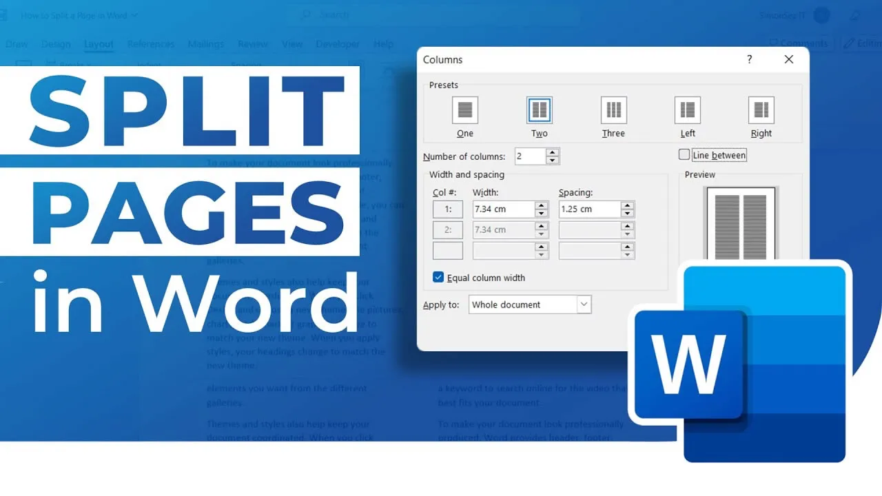 how to create separate page numbers in word