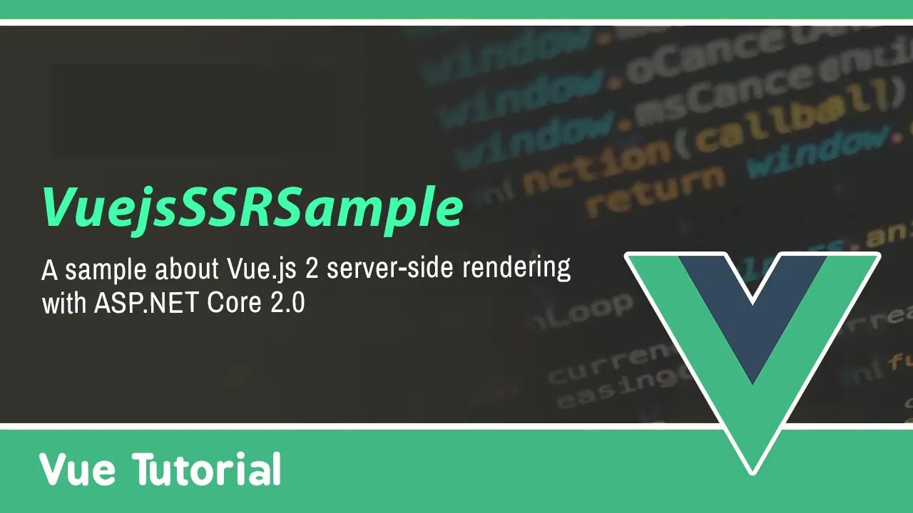 Vue.js 2 Server-Side Rendering With ASP.NET Core 2.0