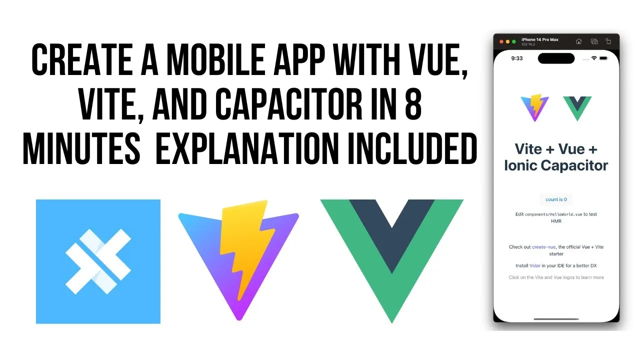 Build A Mobile App With Vite, Vue, And Ionic Capacitor In 8 Minutes