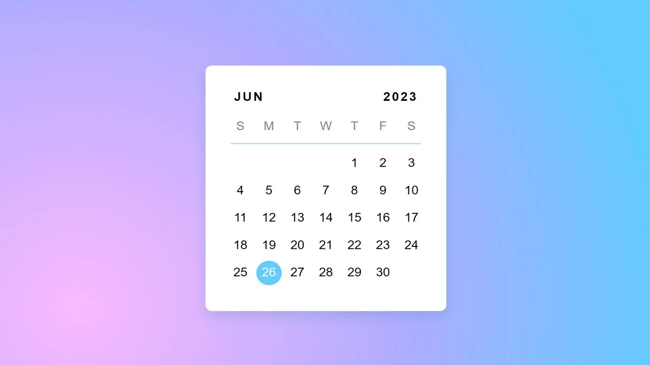 A Step-by-step Tutorial On Creating A Calendar Using HTML, CSS, JS