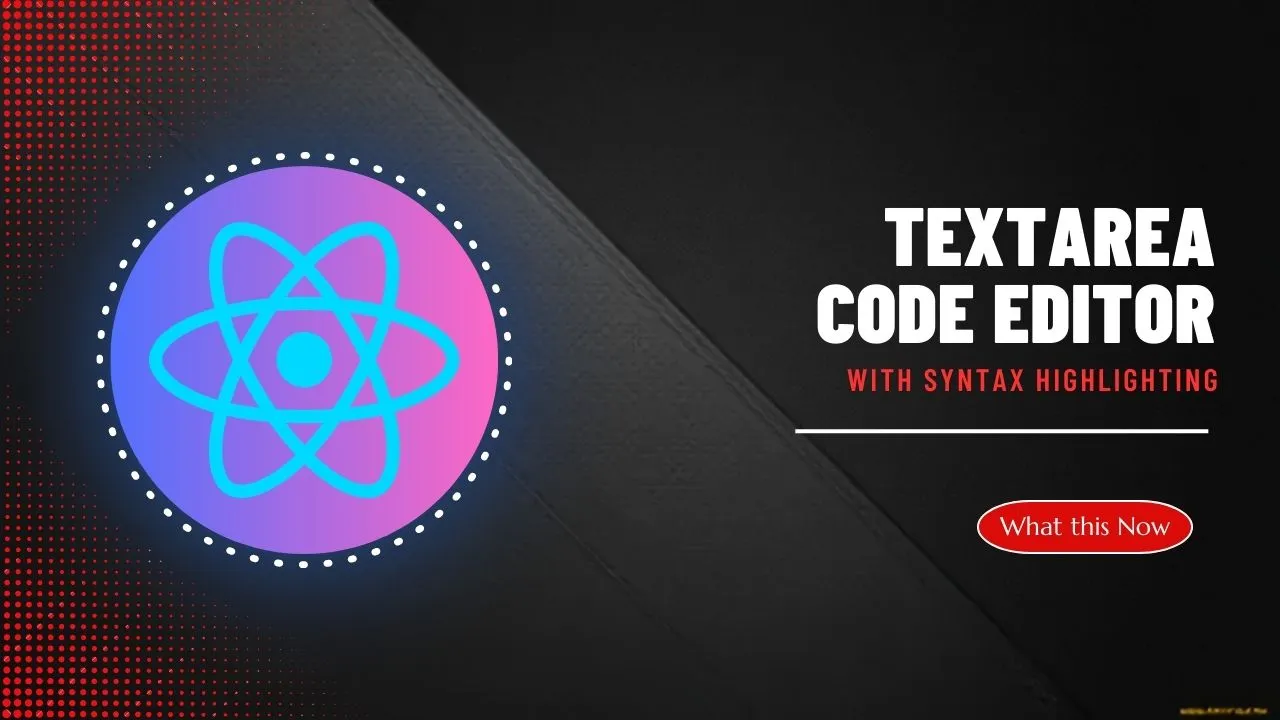 Textarea Code Editor with Syntax Highlighting