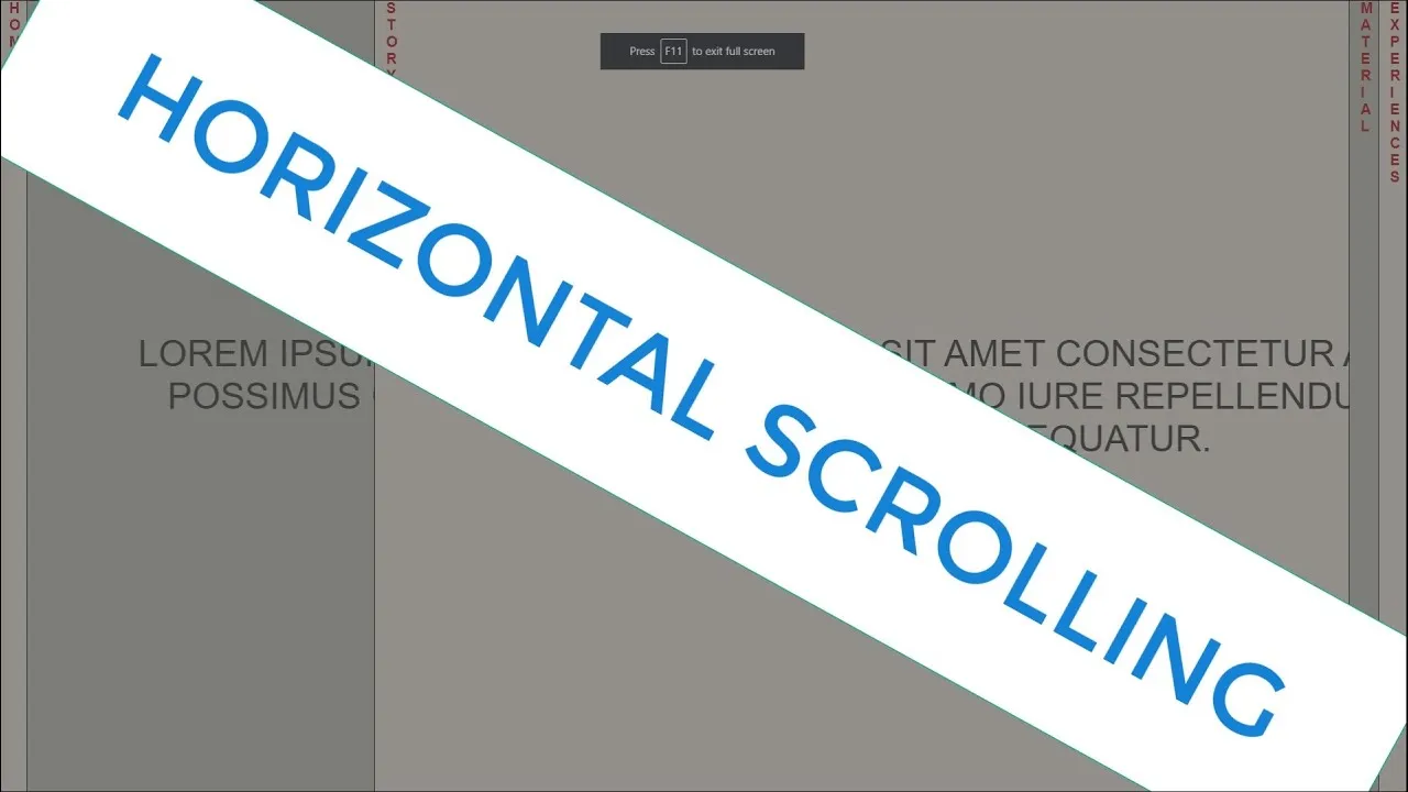 Create a Horizontal Scroll with HTML, CSS, and JavaScript