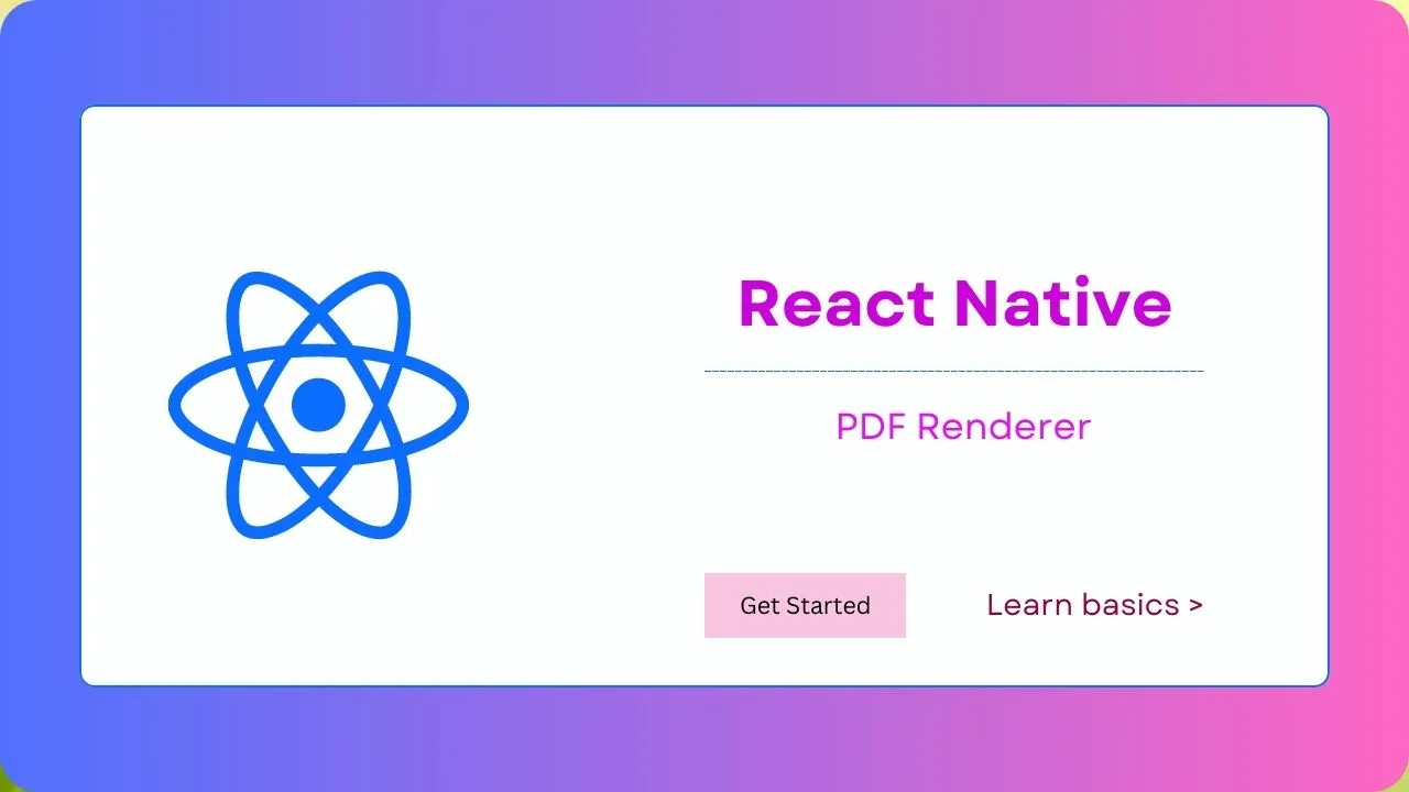 React Native PDF Renderer - react-native-pdf-renderer