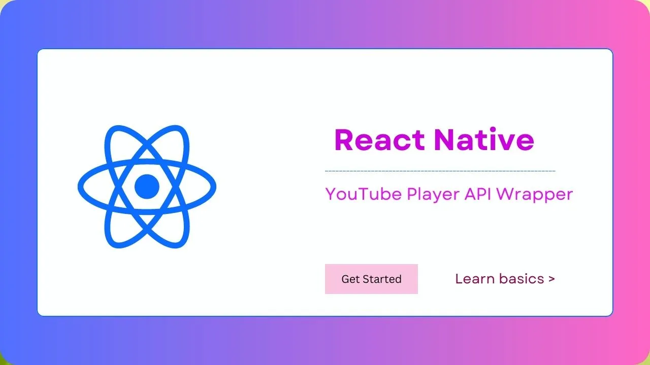 React Native YouTube Player API Wrapper