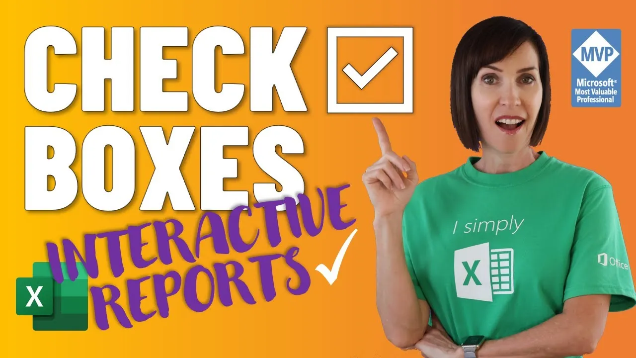 How to Create Interactive Check Boxes in Excel for Dynamic Reports