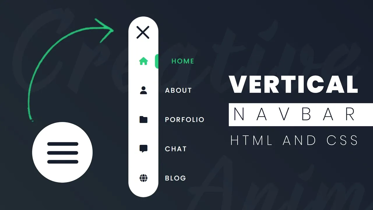 How To Create A Creative Vertical Navbar In Html And Css 0058