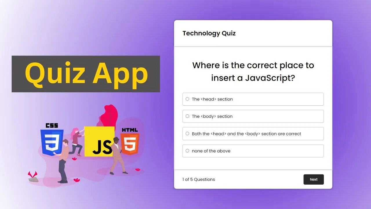 Learn How To Create A Quiz App With HTML, CSS, And JavaScript