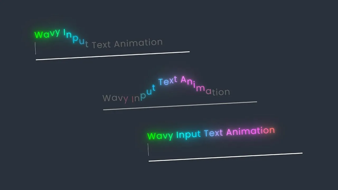 Create An Input Text Wave Animation On Click With CSS & JavaScript