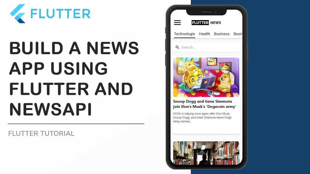 Build a Flutter News App using The NewsAPI Service