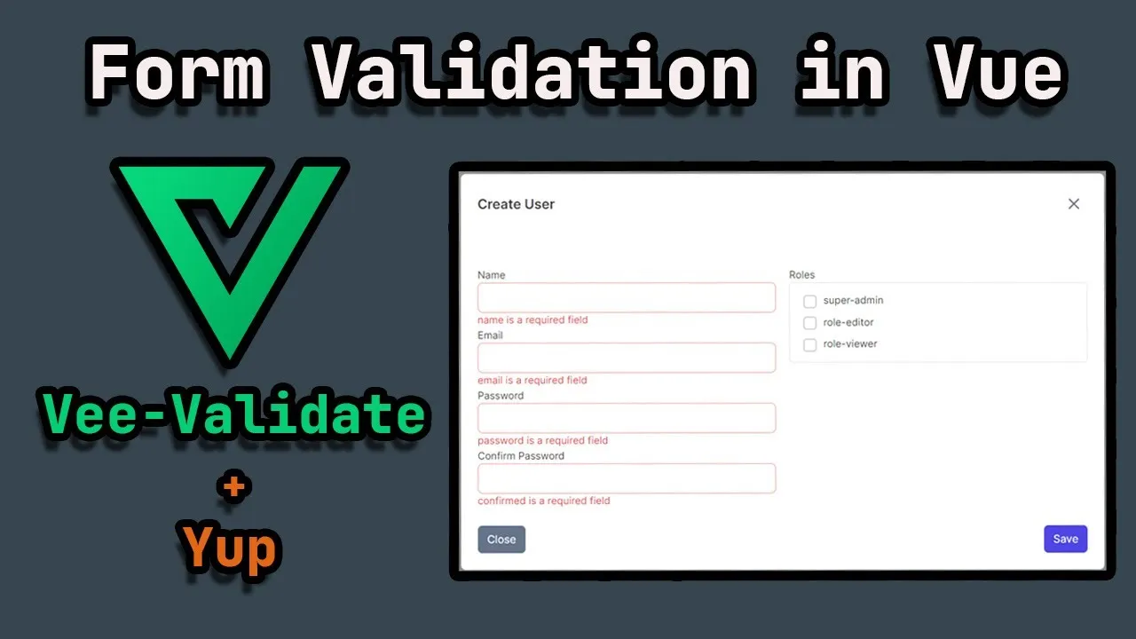 How To Validate Forms In Vue JS With Vee Validate And Yup