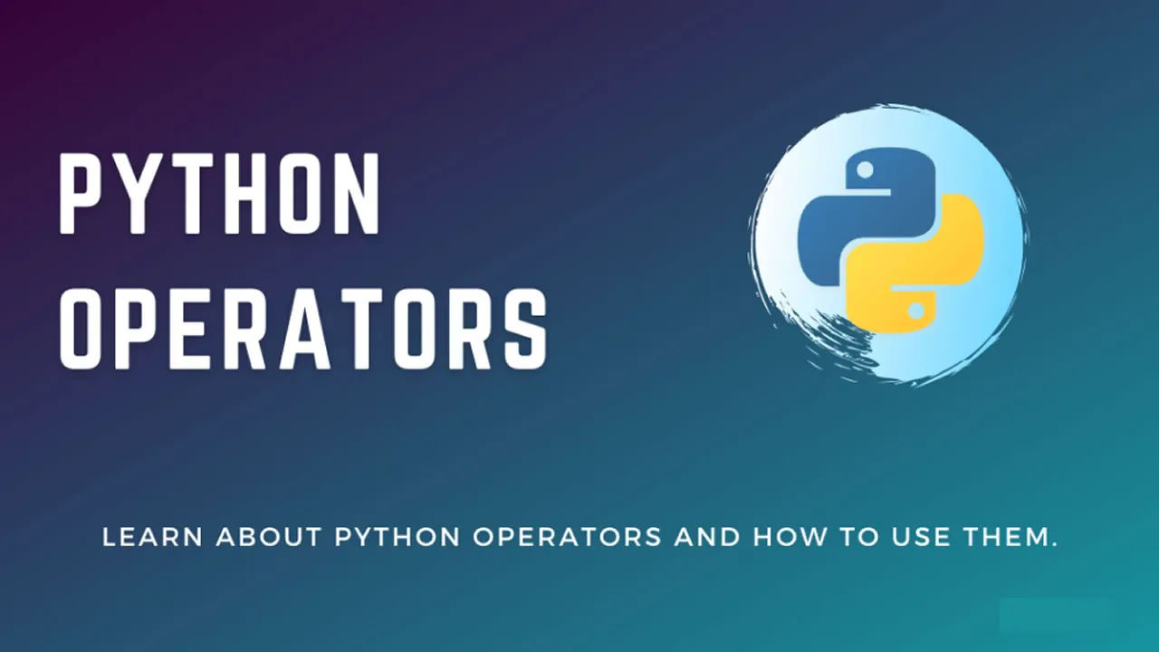 Python Tutorial for Beginners: Operators