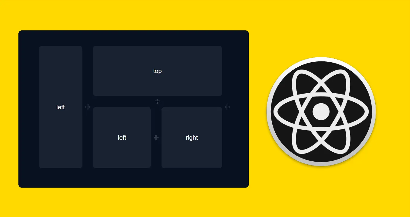 React Resizable & Collapsible Panels Component