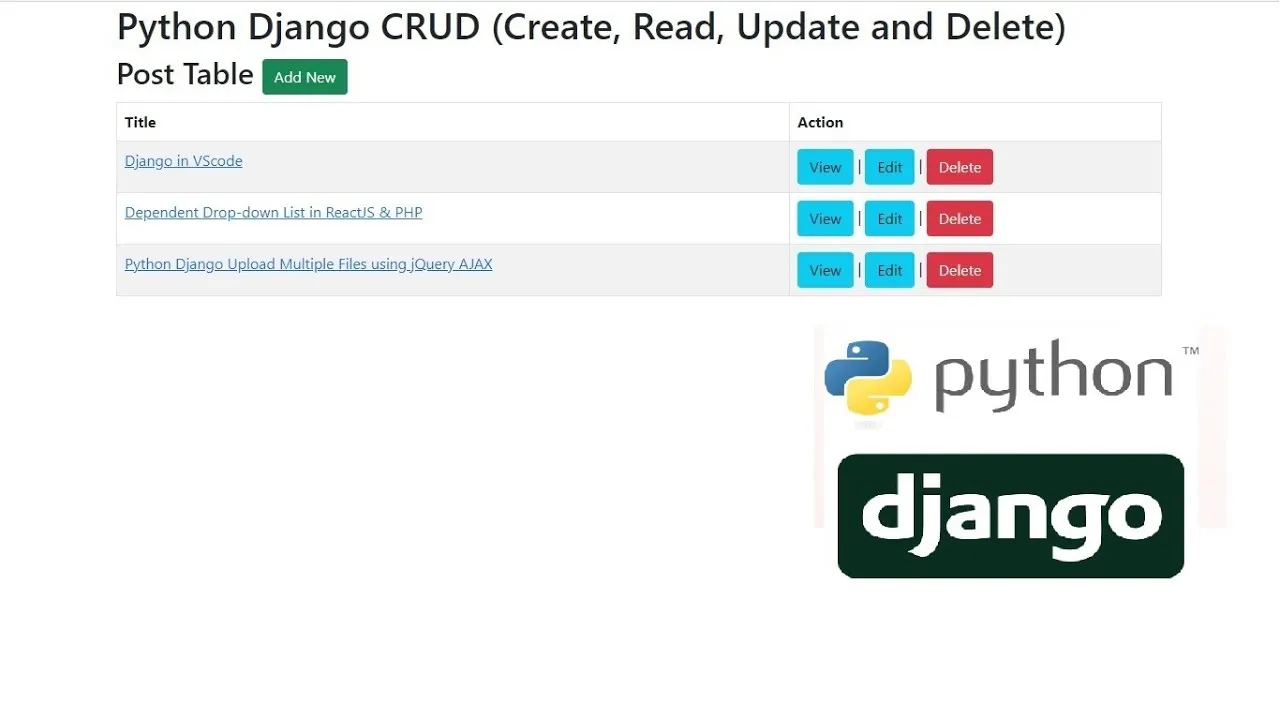 Build Crud Apps With Python Django 7151