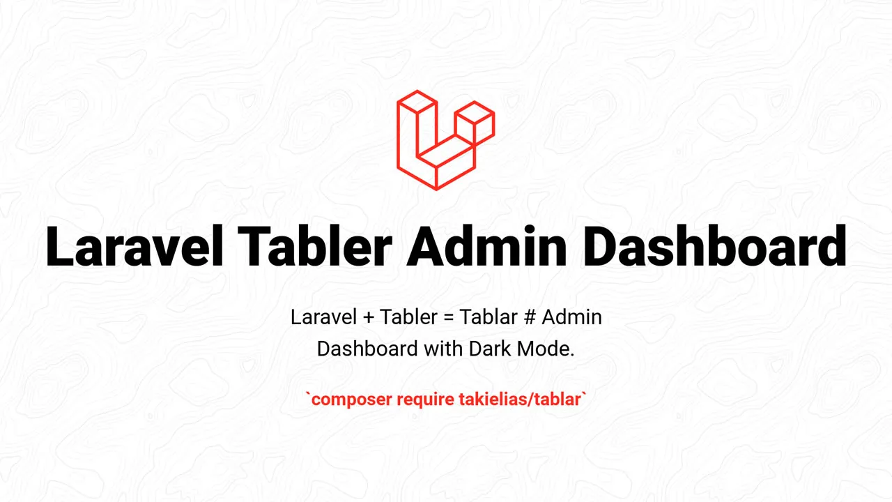 Tablar: A Laravel Dashboard Preset Based on Tabler HTML Template & Vite