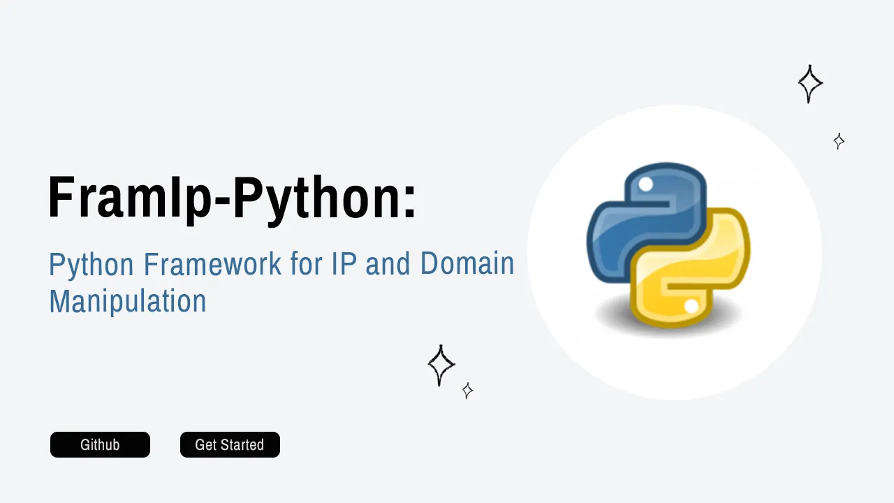 FramIp: Python Framework for IP and Domain Manipulation