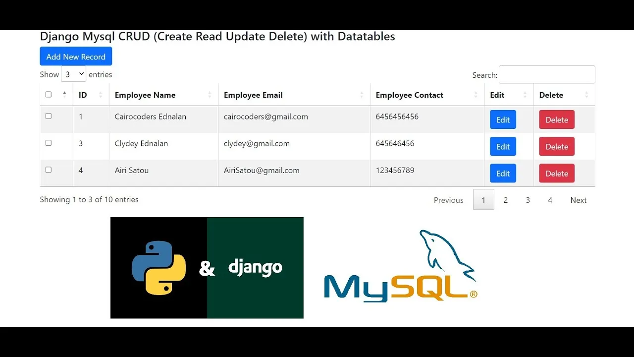 Django Mysql Crud With Datatables 6849