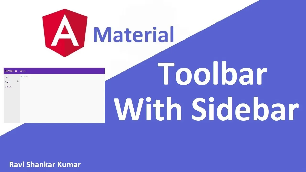 How to Use Angular Material Toolbar with Sidenav