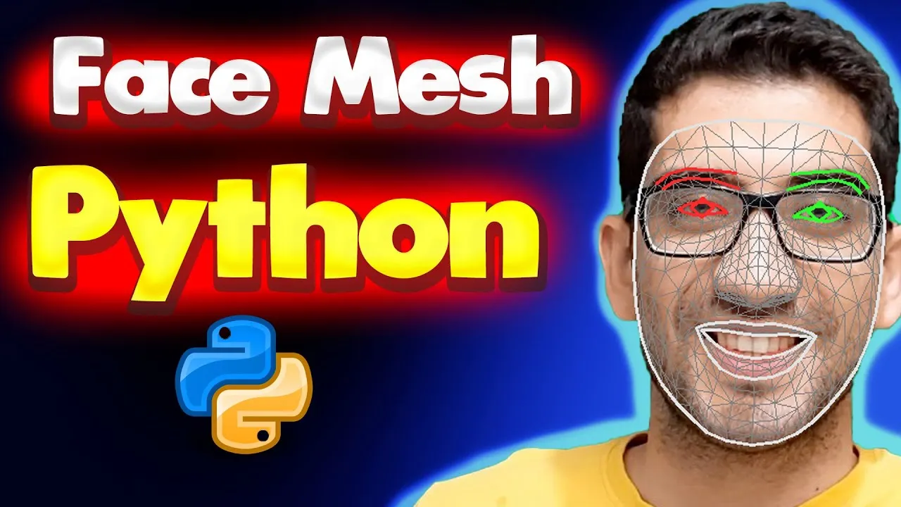 Python Face Detection and Face Mesh with OpenCV and MediaPipe