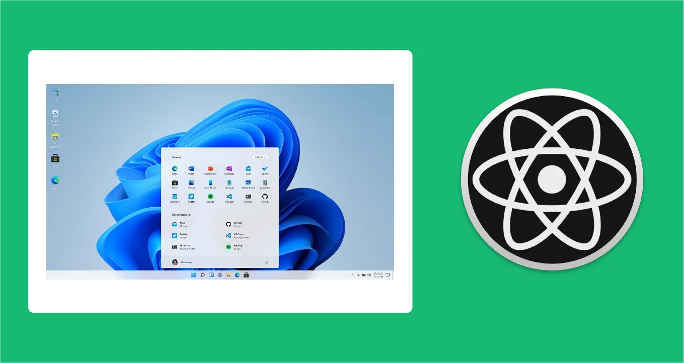 Replicate the Windows 11 UI in React