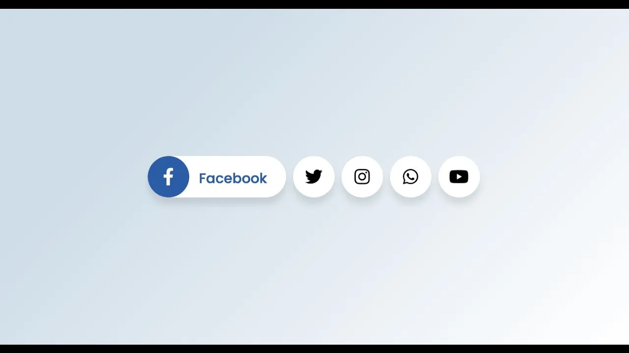 Create Amazing Social Media Buttons Hover Effects with HTML & CSS 