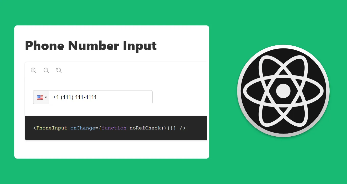 International Phone Number Input Component For React