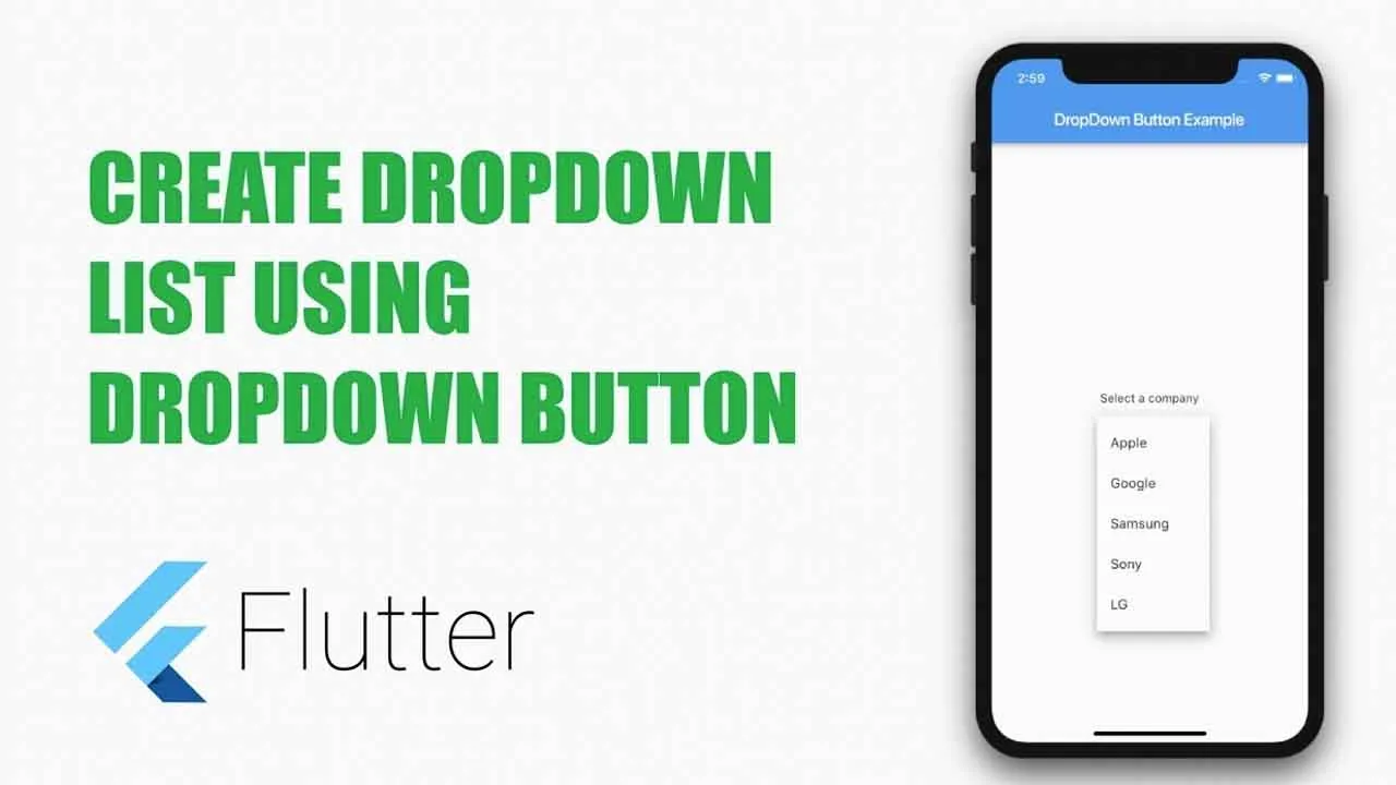 A Drop Down List with Selection That Will Work With Search Flutter