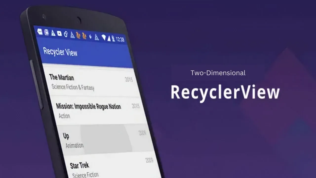 Two-Dimensional RecyclerView for Android