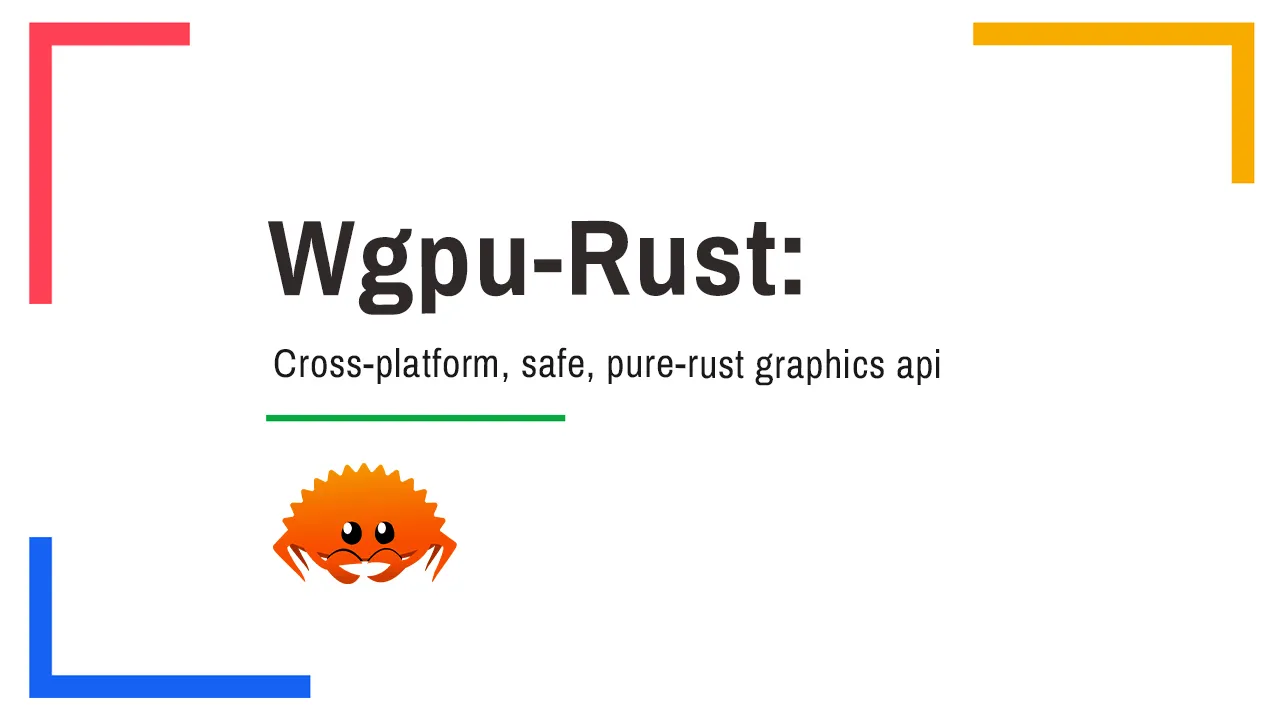 Wgpu: A Cross-Platform, Safe, and Pure Rust Graphics API